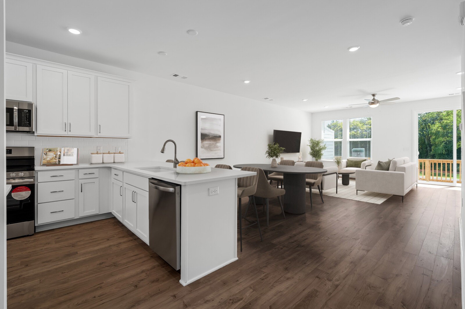 406 Blair Road Smyrna, TN 37167 - Photo 8 of 28 a kitchen with sink cabinets and wooden floor