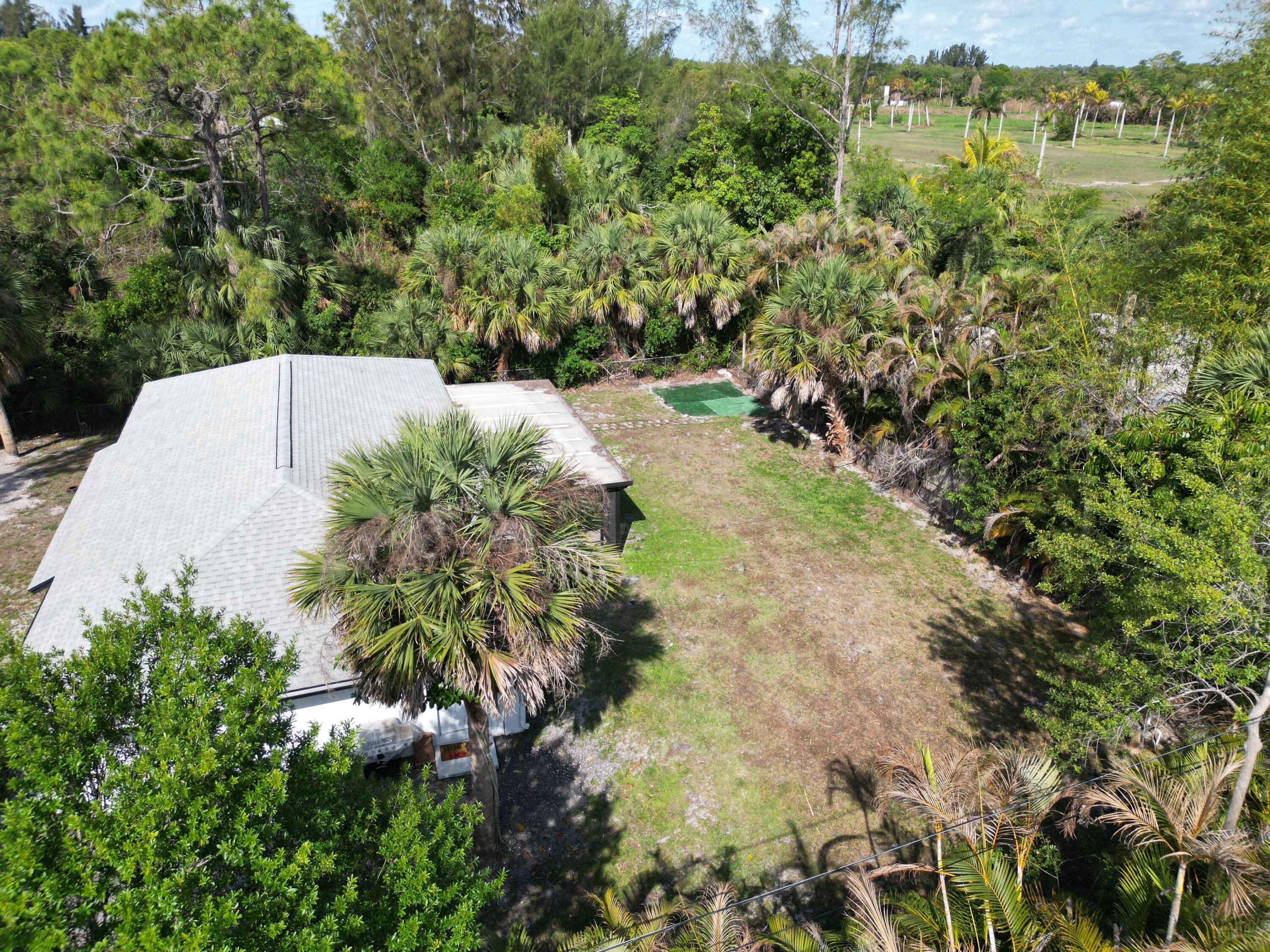 14523 Flamingo Road Loxahatchee Groves, FL 33470 - Photo 26 of 50 a view of a yard with plants and large trees