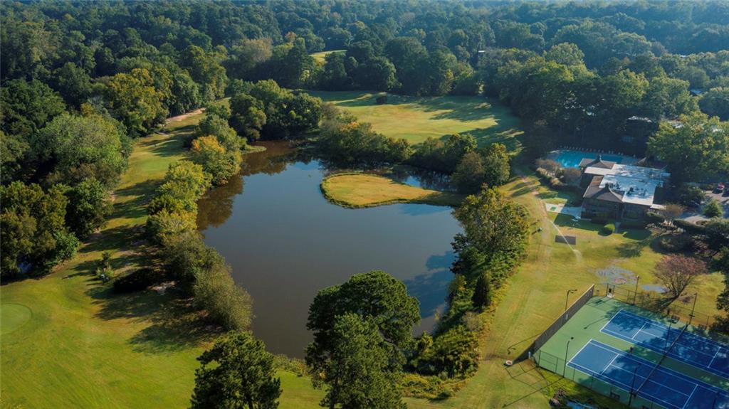 38 La Rue Place Northwest Atlanta, GA 30327 - Photo 76 of 78 an aerial view of residential houses with outdoor space