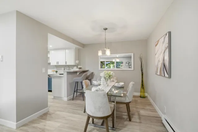 a view of a kitchen and a window