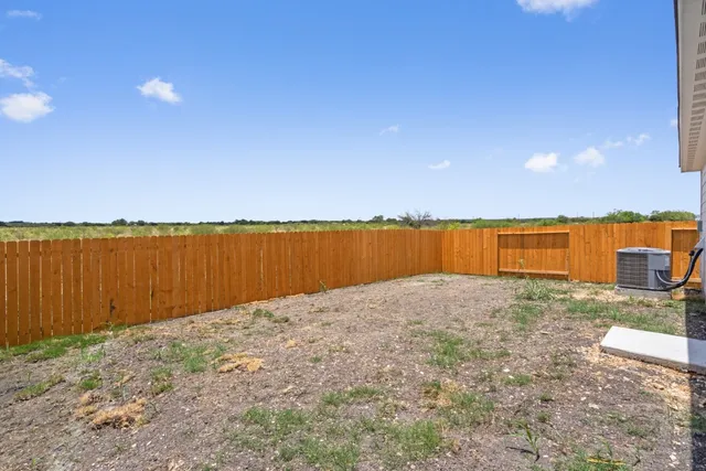 a backyard of a house