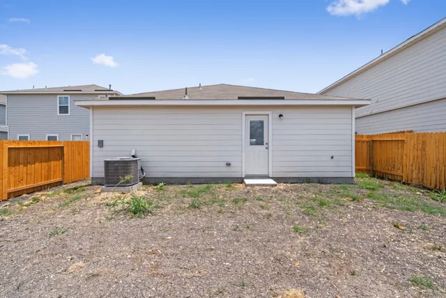a backyard of a house