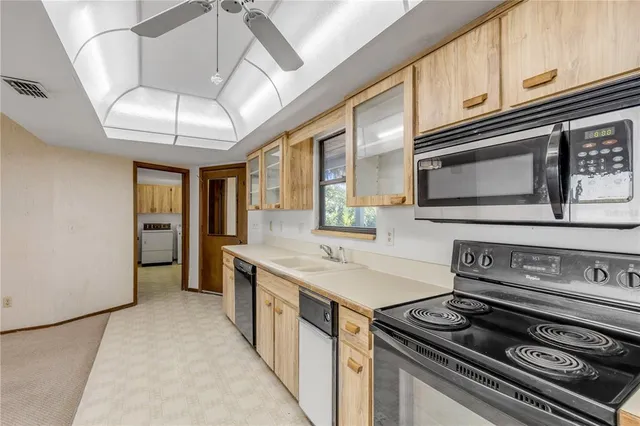 a view of a terrace with a lake view