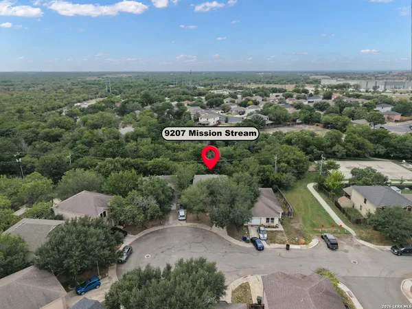 an aerial view of a