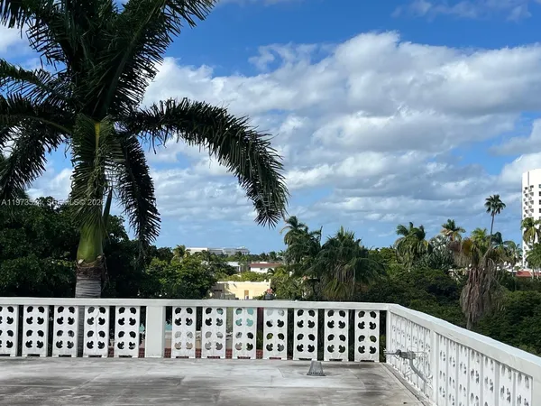 a street view from a roof