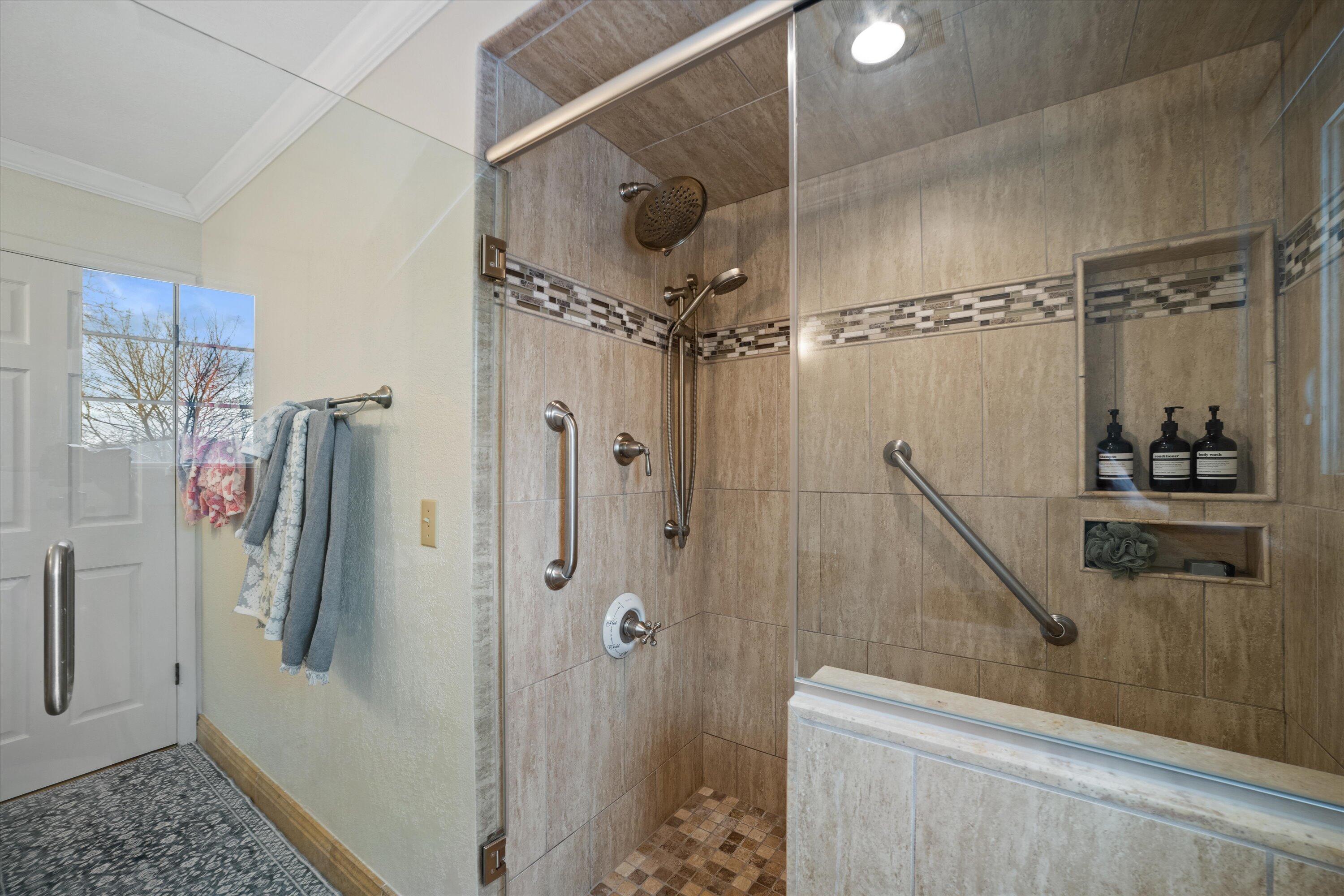 15165 West Burleigh Road Brookfield, WI 53005 - Photo 66 of 81 Walk-in shower w/ Grab bars
