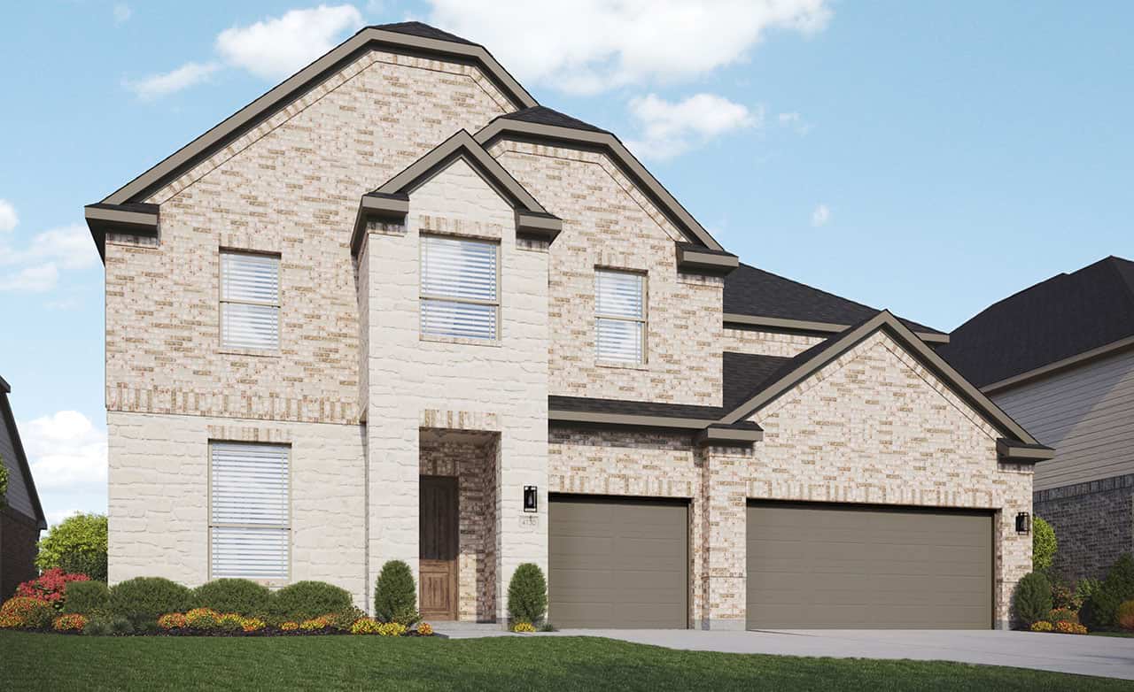 933 Sunny Ridge Drive Leander, TX 78641 - Photo 13 of 16 a front view of a house with a yard