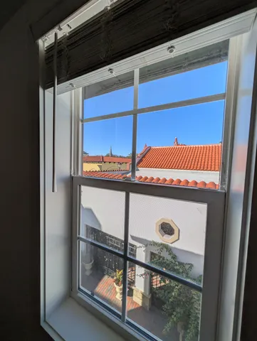 an aerial view of a city