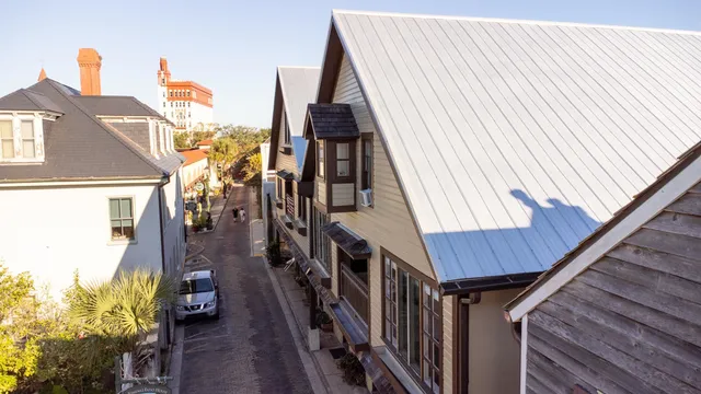 a view of a door and a window