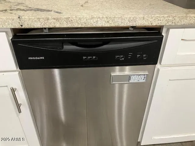 a close view of washer and dryer