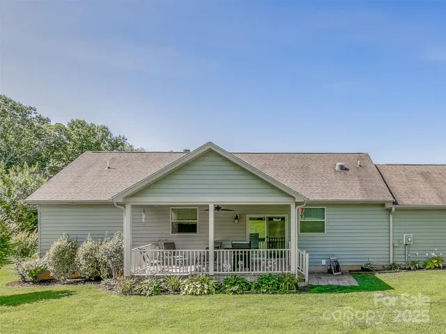 a view of a house with garden