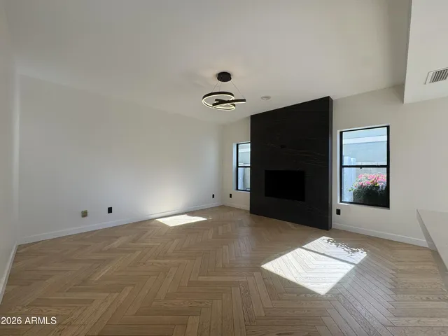 a view of a hallway with window