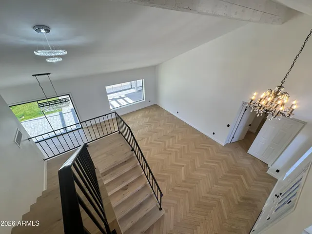 a white bath tub sitting in a bathroom