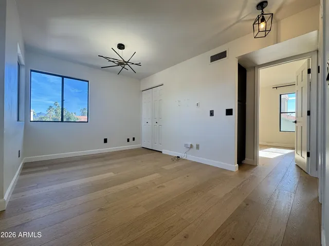 a view of an empty room