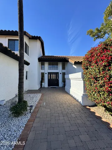 a view of a hallway with entryway