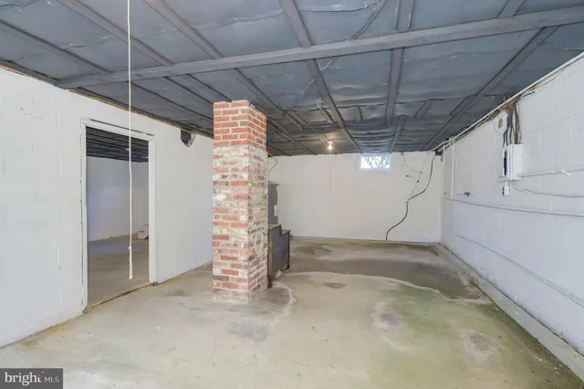 a view of a indoor garage