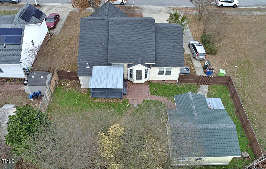 7120 Spanglers Spring Way Raleigh, NC 27610 - Photo 8 of 18 an aerial view of a house with garden