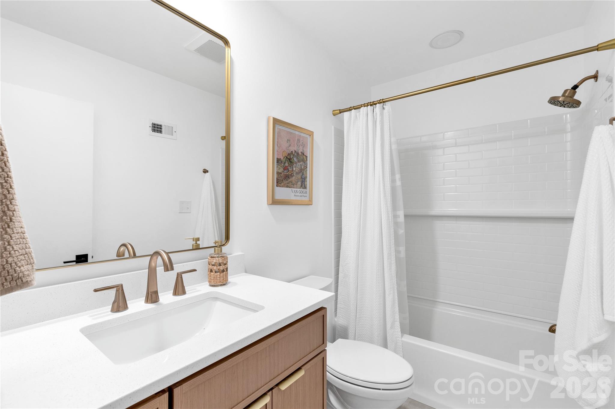 143 Greenridge Road Clover, SC 29710 - Photo 27 of 43 a bathroom with a sink toilet and shower