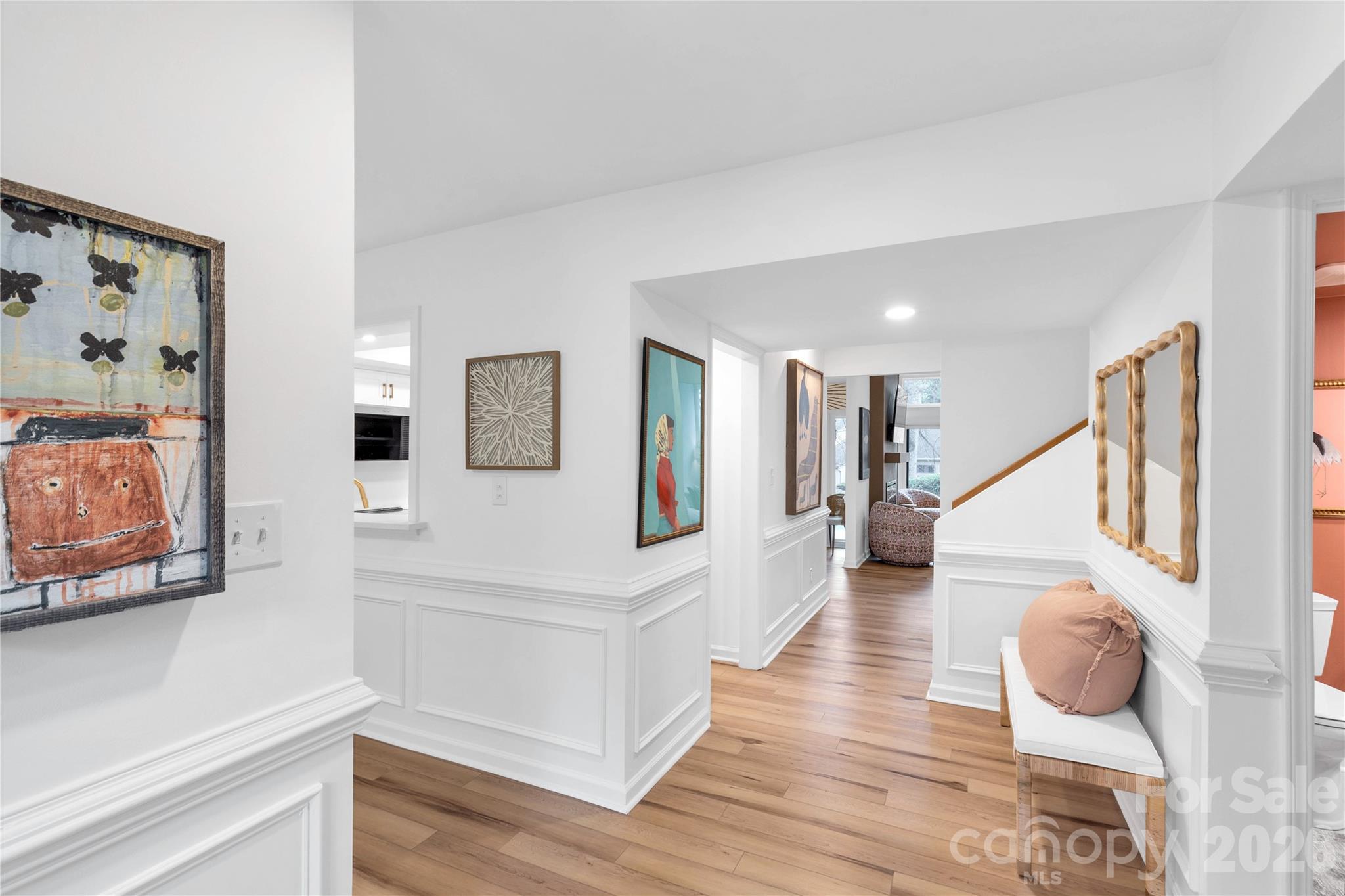 143 Greenridge Road Clover, SC 29710 - Photo 3 of 43 a view of entryway and hall with wooden floor