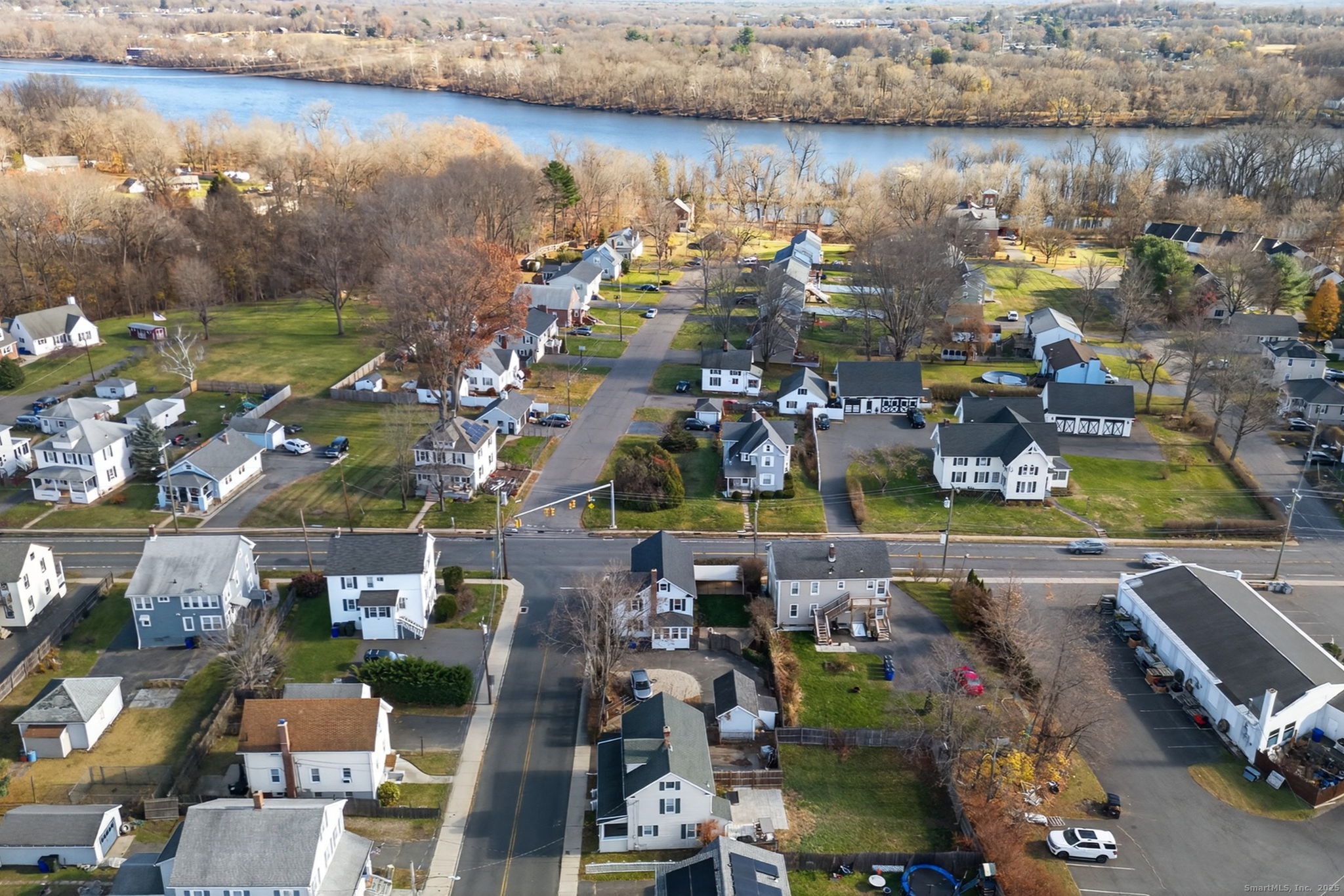 12 North Main Street Windsor Locks, CT 06096 - Photo 29 of 31 an aerial view of a houses with a lake view