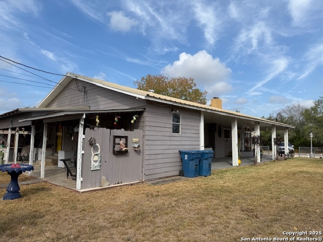 508 East Thornton Street Three Rivers, TX 78071 - Photo 16 of 17 a view of a house with patio