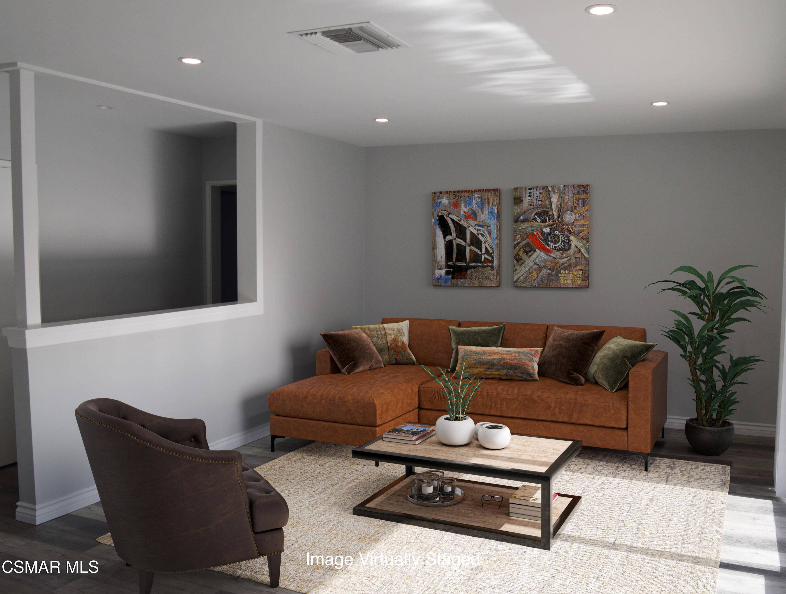 9131 Bartee Avenue Arleta, CA 91331 - Photo 3 of 27 a living room with furniture and a painting on the wall