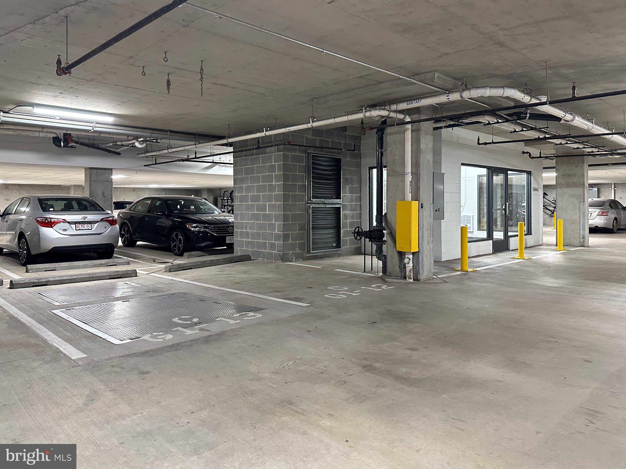 525 Southwest Water Street Southwest, Unit 404 Washington, DC 20024 - Photo 36 of 82 Modern parking garage with ample space.