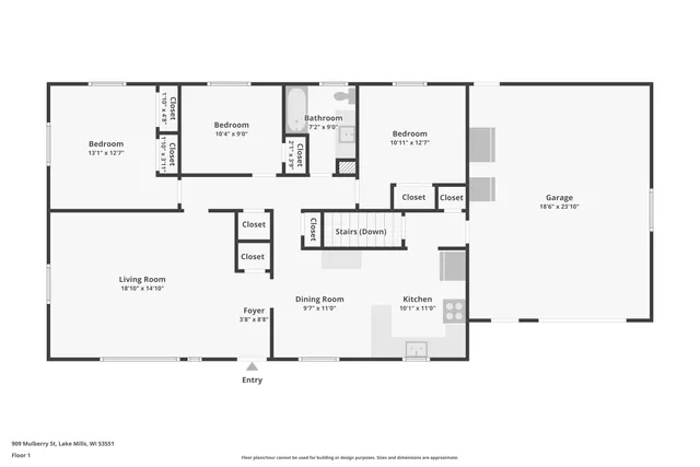 $300,000 | 909 Mulberry Street, Lake Mills, WI 53551