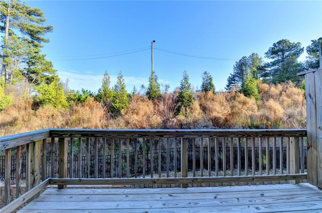 3661 Willingham Run Southwest Marietta, GA 30008 - Photo 46 of 46 a view of a wooden balcony