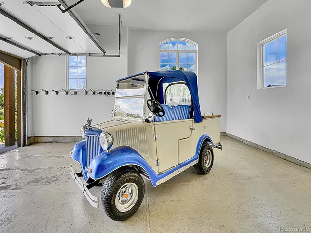 a view of a car garage