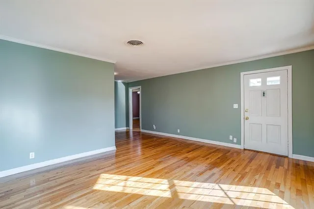 a view of an empty room