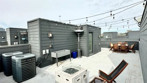 a view of city from a terrace