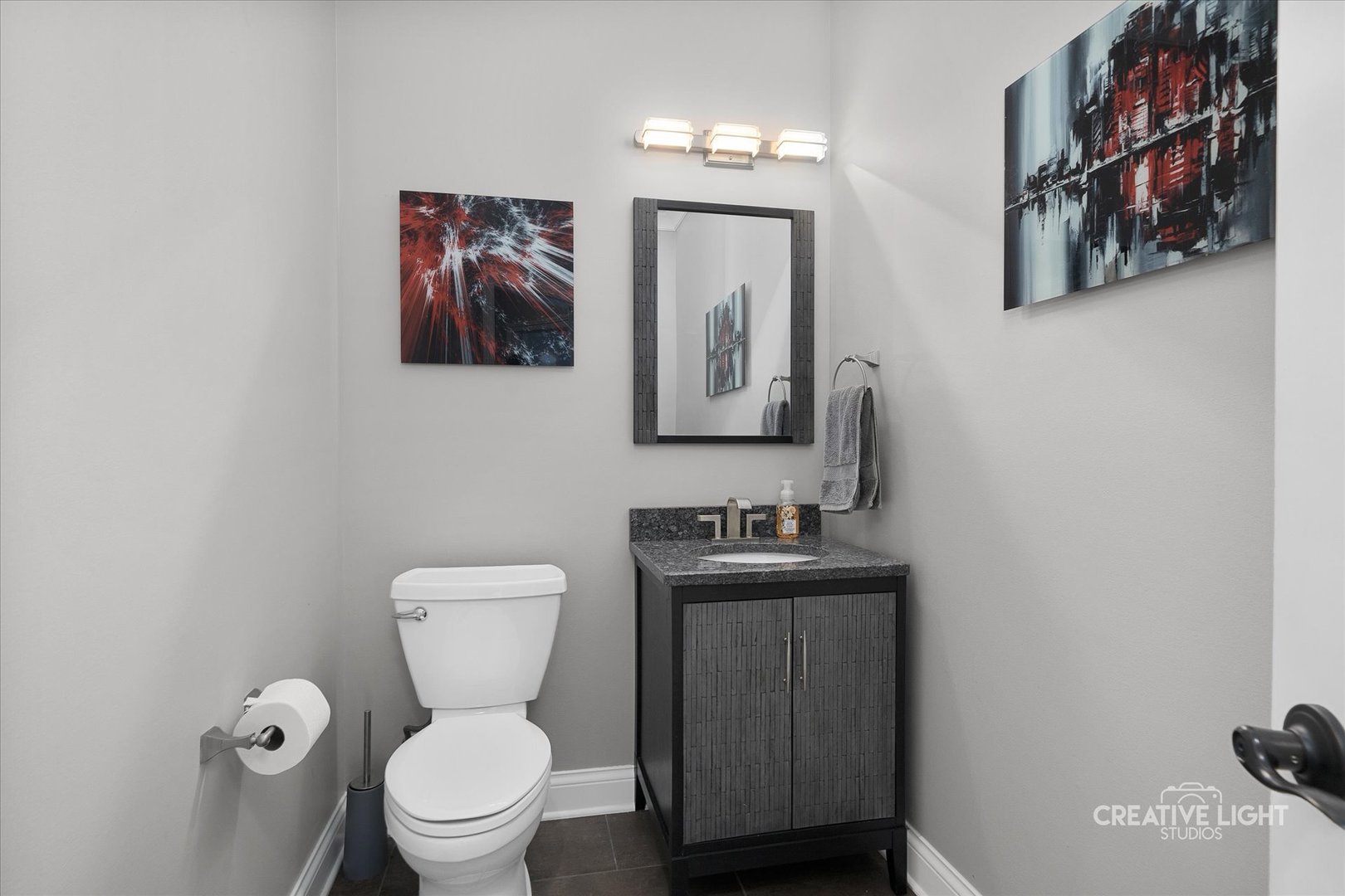 673 Greenfield Road Sugar Grove, IL 60554 - Photo 21 of 31 a bathroom with a toilet a sink and mirror