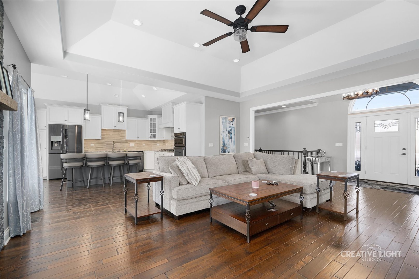 673 Greenfield Road Sugar Grove, IL 60554 - Photo 6 of 31 a living room with furniture and a wooden floor
