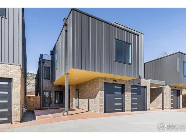 a front view of a building with street