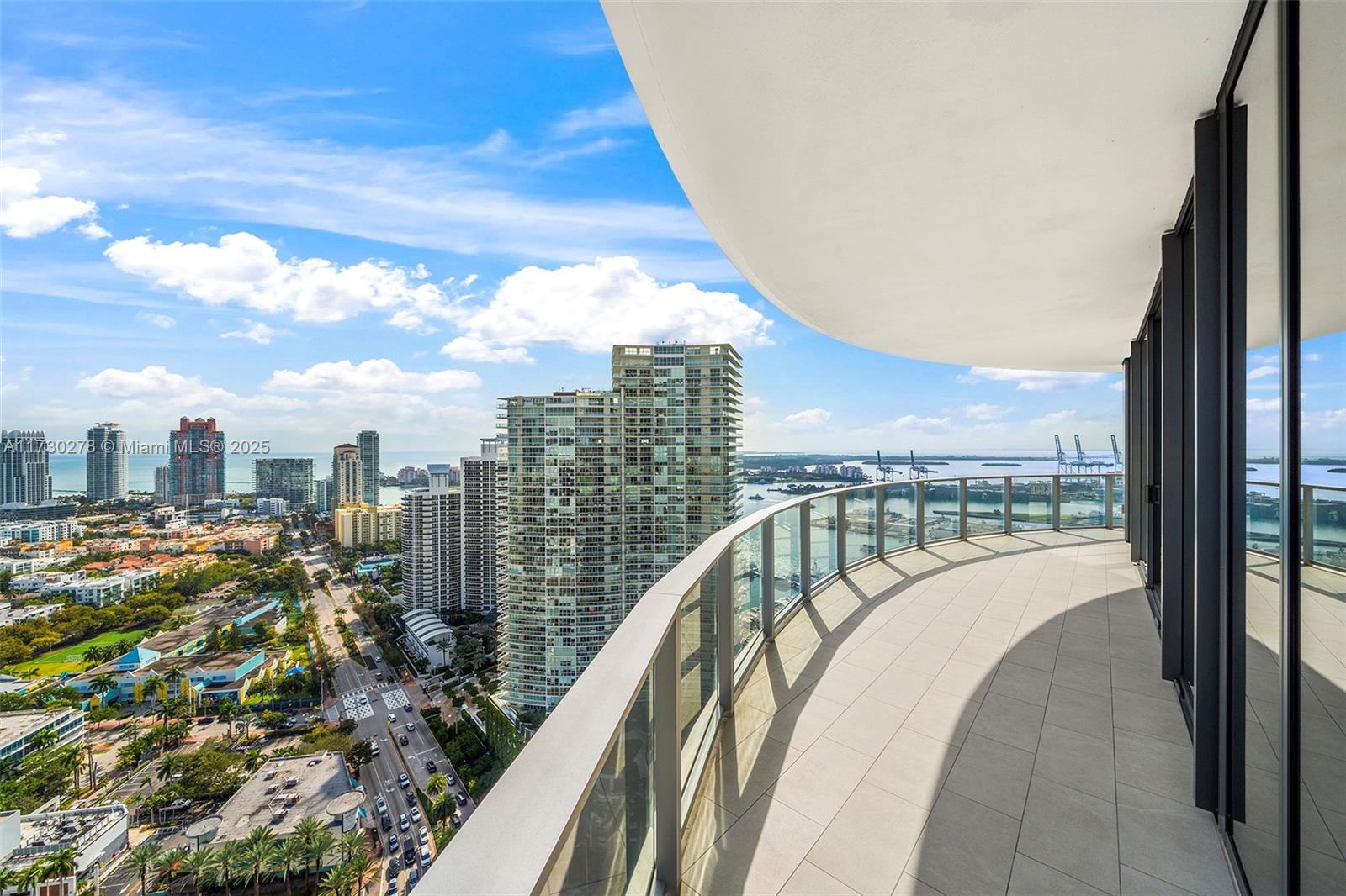 500 Alton Road, Unit 3101 Miami Beach, FL 33139 - Photo 22 of 53 a view of a balcony with city
