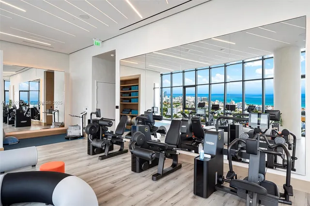 a view of a livingroom with furniture and a potted plant