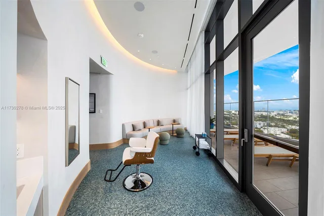 a outdoor space with lots of green space