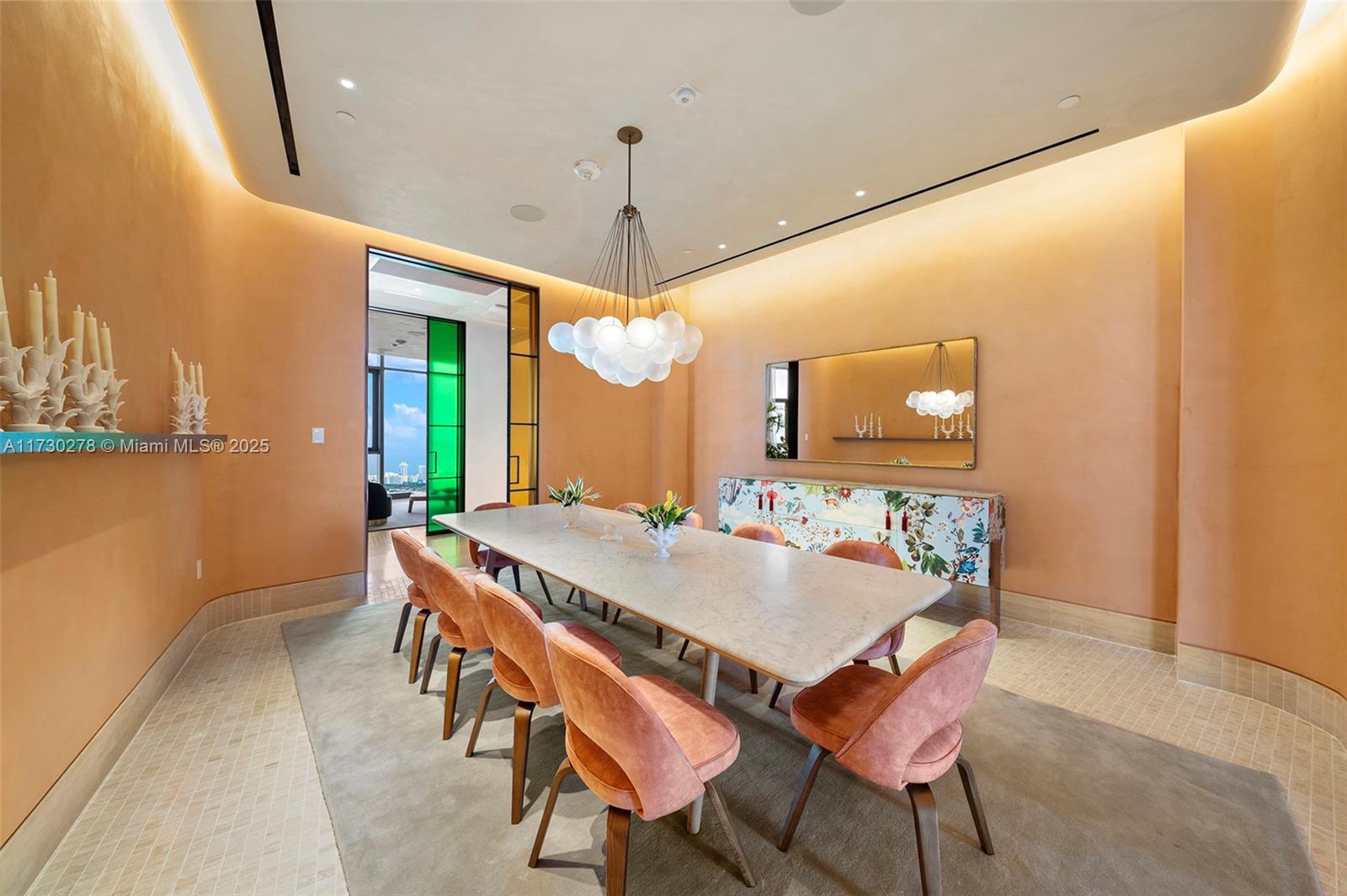 500 Alton Road, Unit 3101 Miami Beach, FL 33139 - Photo 37 of 53 a view of a dining room with furniture and window
