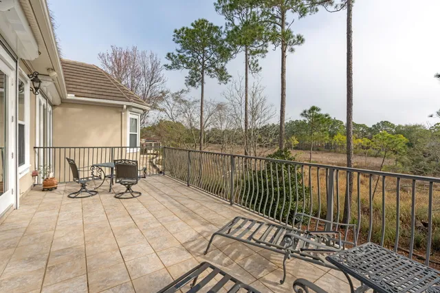 a view of outdoor space with seating area
