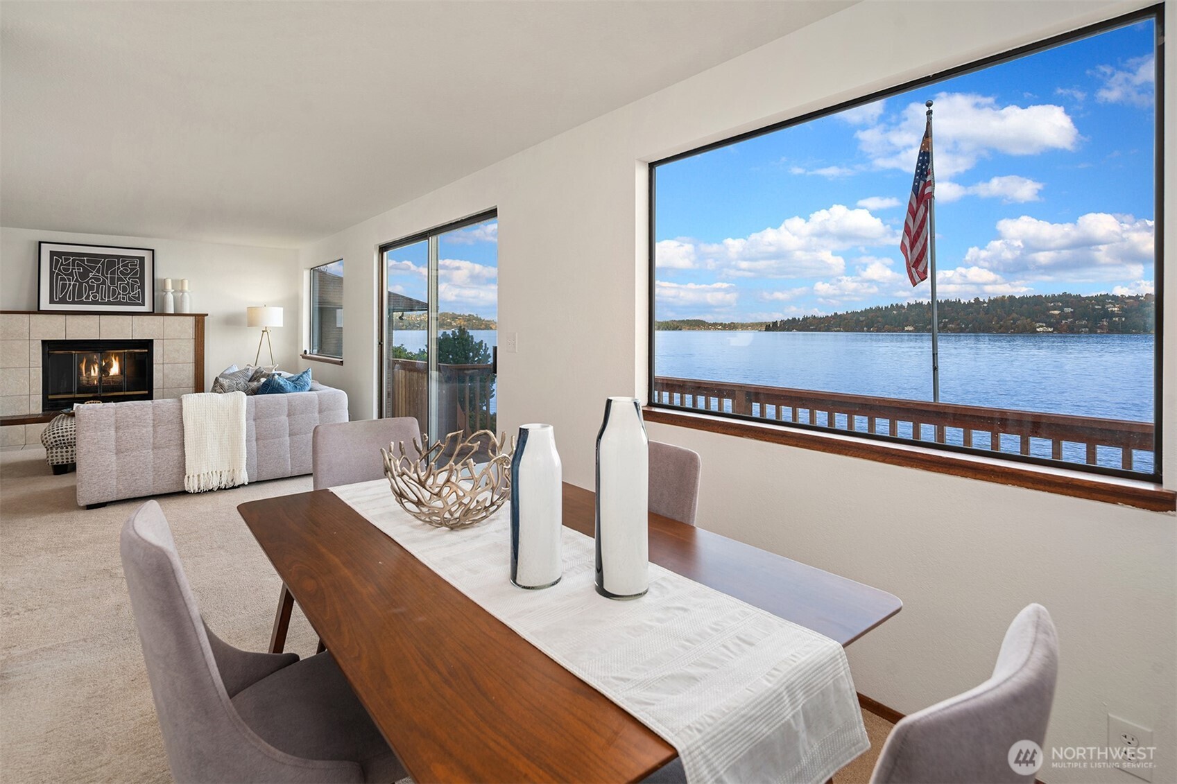 9764 Rainier Avenue South Seattle, WA 98118 - Photo 6 of 40 a living room with furniture and a floor to ceiling window