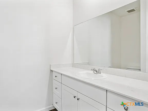 152 Mullen Taylor, TX 76574 - Photo 19 of 20 a bathroom with a sink and a mirror