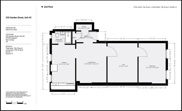 $4,000 | 232 Garden Street, Unit 2, Hoboken, NJ 07030