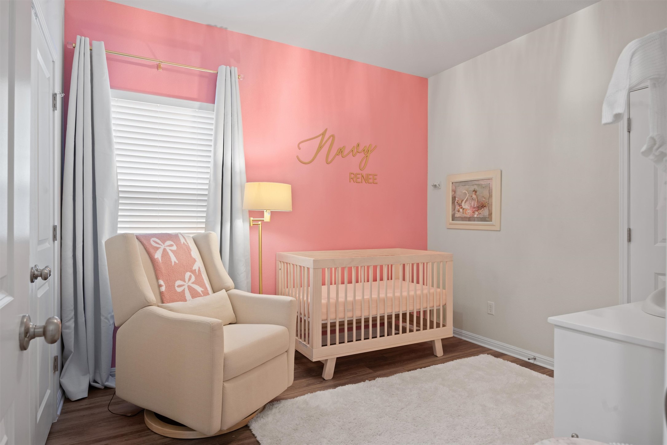 313 Toddy Way Leander, TX 78641 - Photo 23 of 39 Bedroom used as a nursery - the wall is no longer pink and has been returned to it's original White color