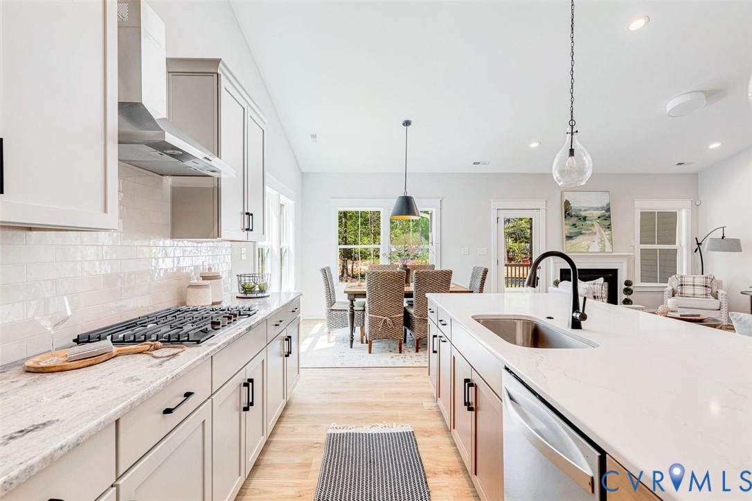 Lot 14 Red Oak Circle, Unit LOT 14 Aylett, VA 23009 - Photo 14 of 27 Kitchen featuring light wood-type flooring, light