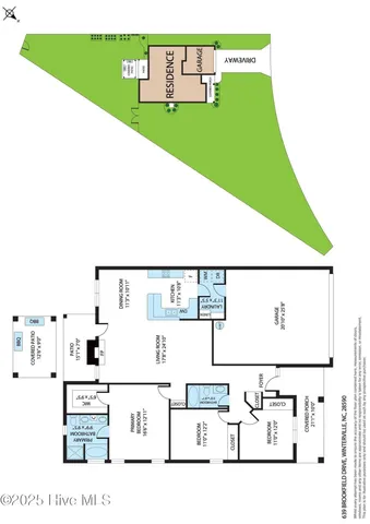 $332,900 | 639 Brookfield Drive, Winterville, NC 28590