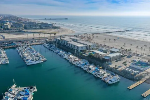 an aerial view of a beach