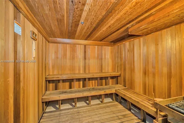 a view of a wooden door