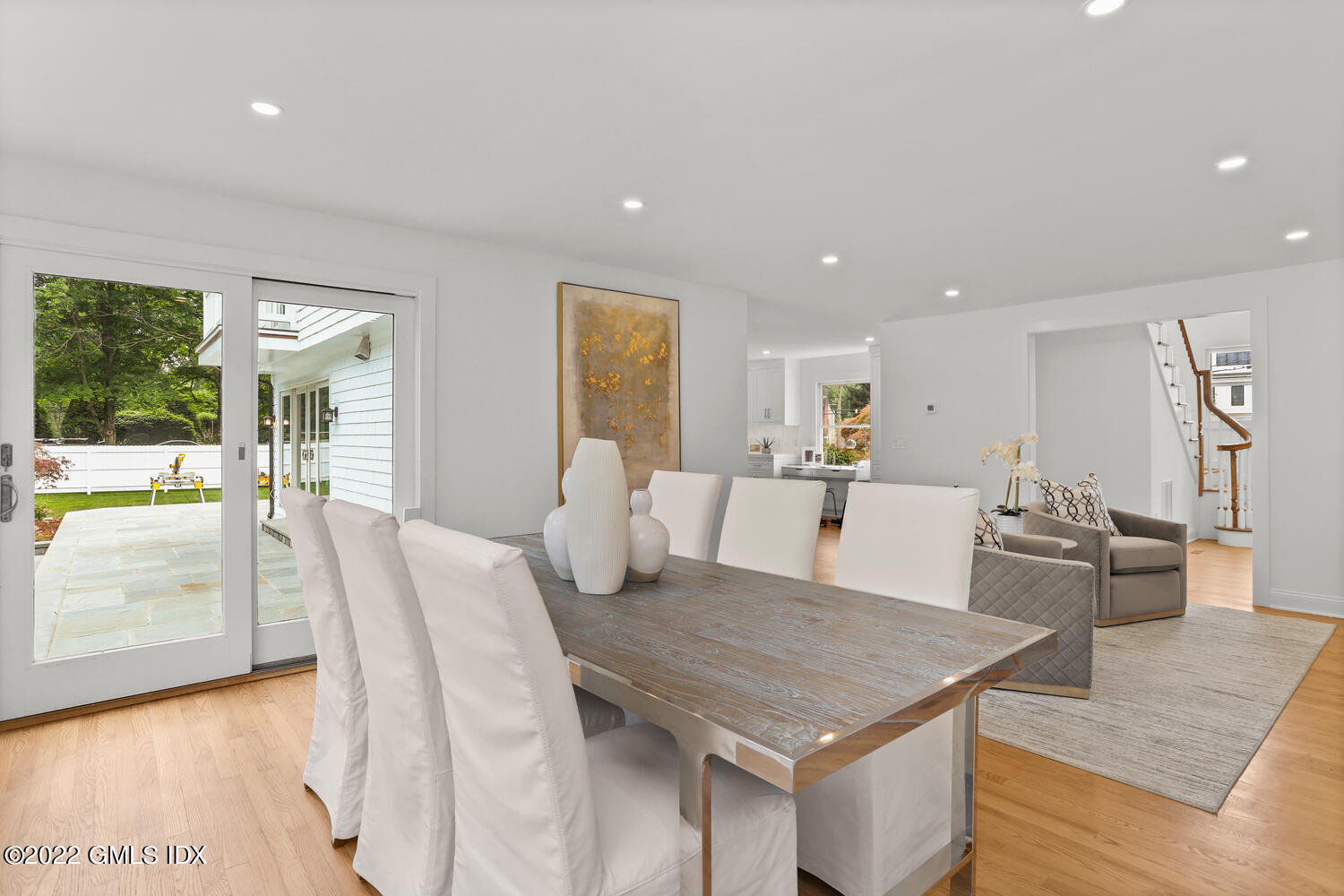 433 Stanwich Road Greenwich, CT 06830 - Photo 8 of 37 a view of a dining room with furniture and wooden floor