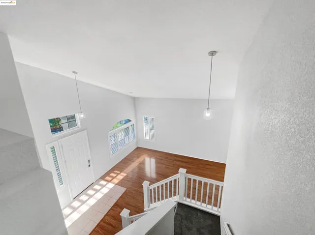 a view of an entryway with a window